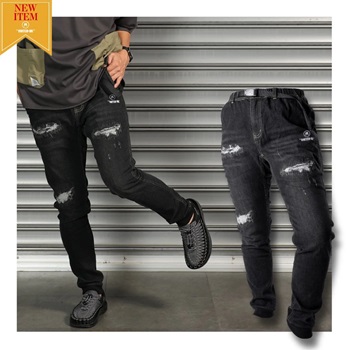 3A damage denim pants